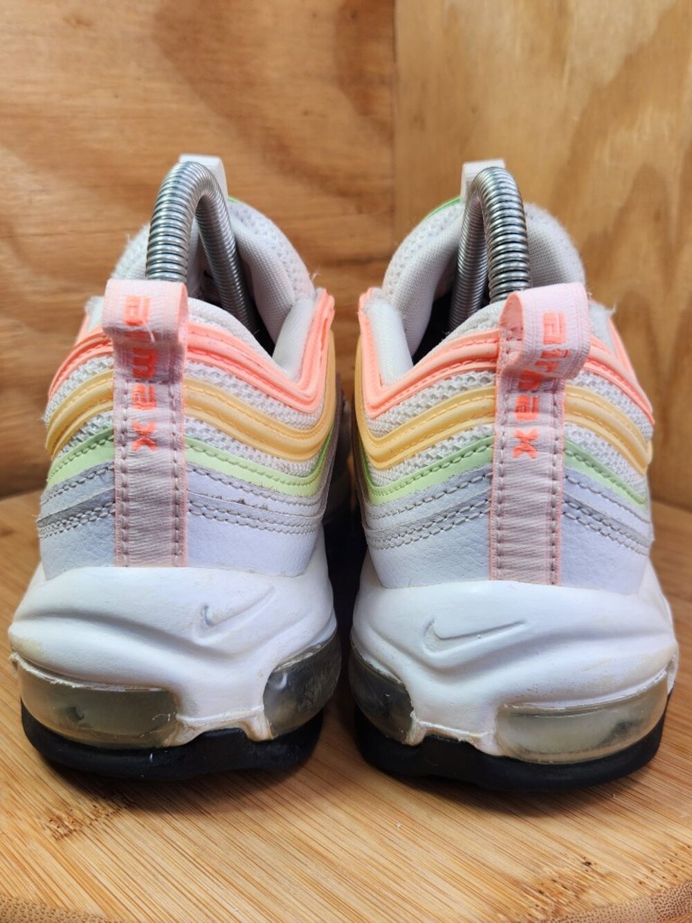 Nike Air Max 97 Womens White Running Shoes Sneakers Size 8.5 - Picture 5 of 10